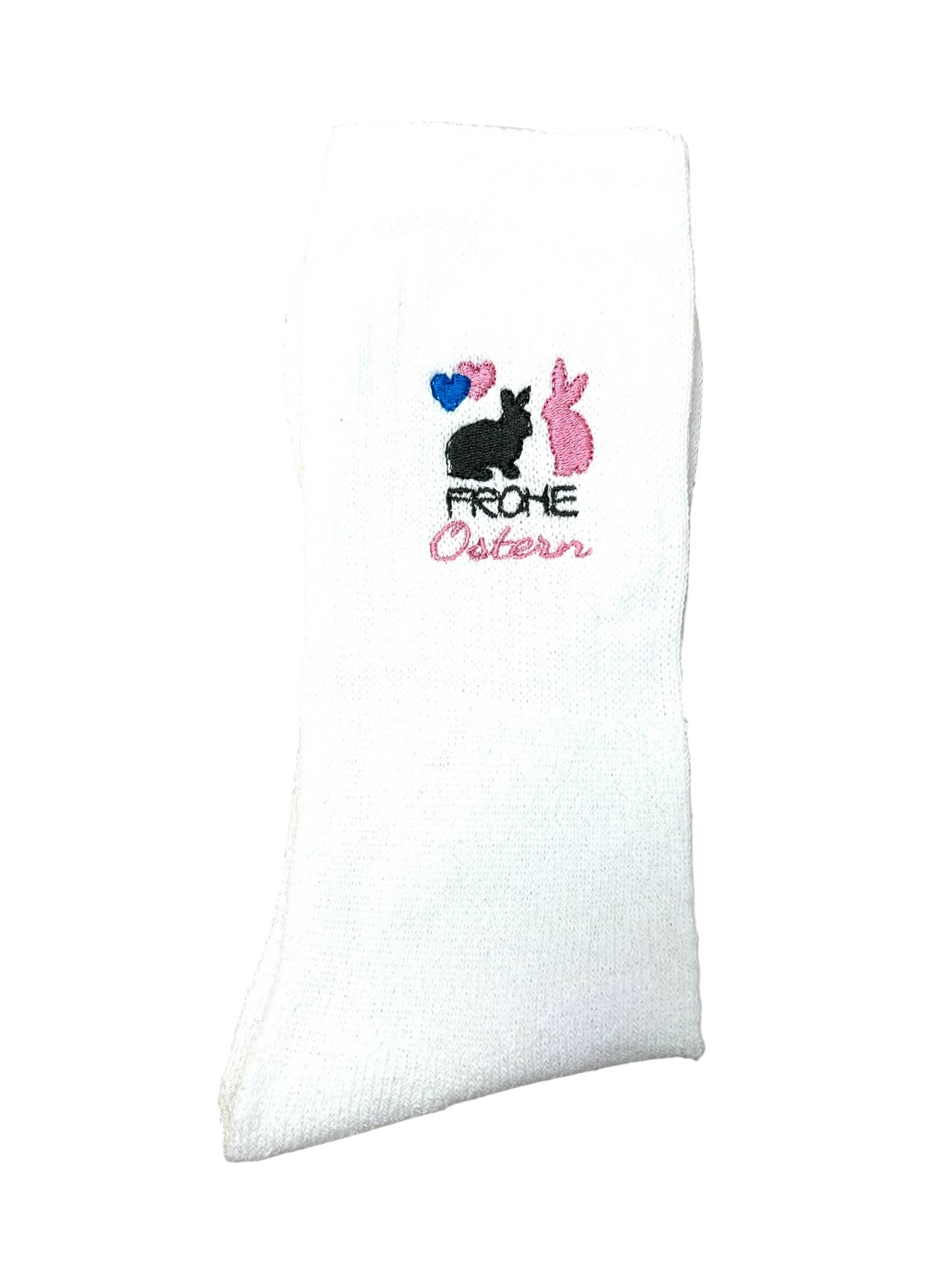 Tennissocken mit Ostermotiv bestickt, personalisierbar