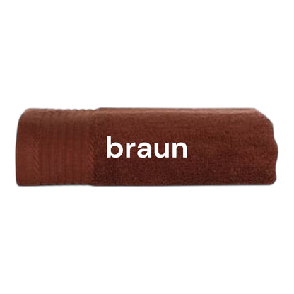 Handtuch mit Namen bestickt 50x100 cm – Personalisiertes Handtuch aus 100% Baumwolle – Namenshandtuch