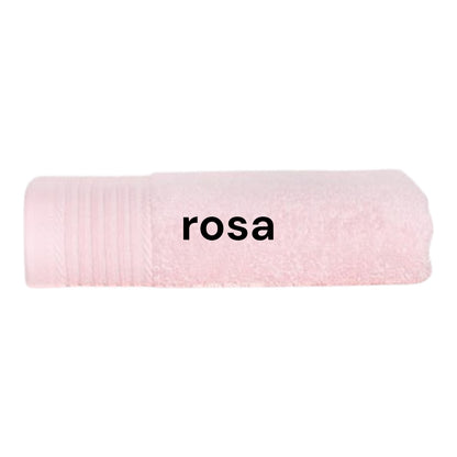 Handtuch mit Namen bestickt 50x100 cm – Personalisiertes Handtuch aus 100% Baumwolle – Namenshandtuch