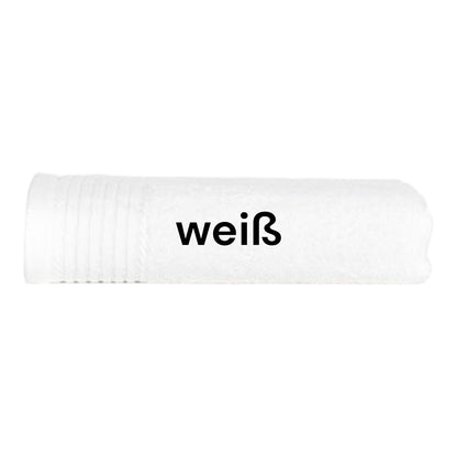 Handtuch mit Namen bestickt 50x100 cm – Personalisiertes Handtuch aus 100% Baumwolle – Namenshandtuch